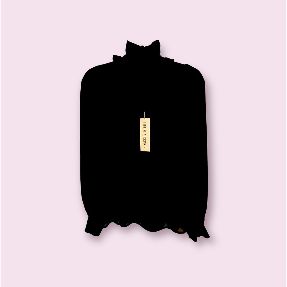 Heidi Merrick Black Blouse